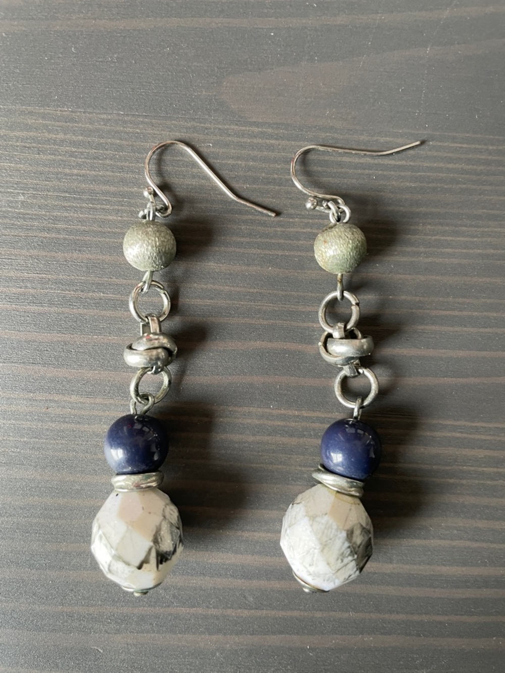 Silver-Tone Dangle Earrings